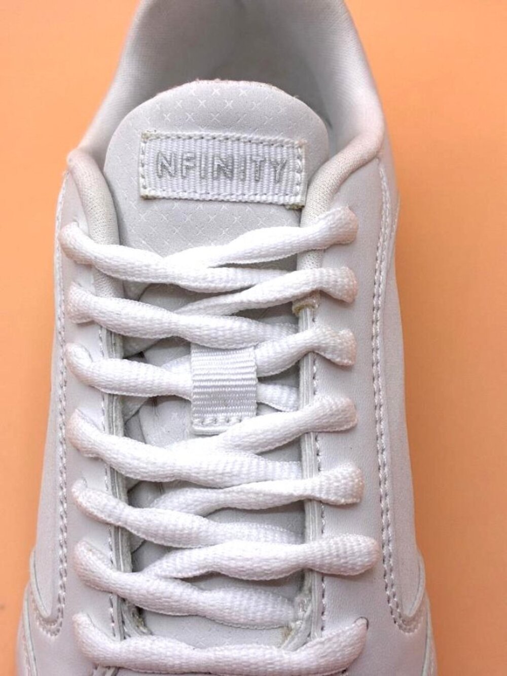 EUC Nfinity Womens 6.5 White Fearless Cheerleading Low Top Cheer Shoes Sneakers - Picture 6 of 13
